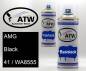 Preview: AMG, Black, 41 / WA8555: 400ml Sprühdose + 400ml Klarlack - Set, von ATW Autoteile West.